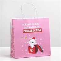 Пакет подарочный «Капелька волшебства», 22 × 22 × 11 см 103274