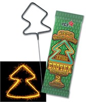 Н-р бенгальских свечей Елочка фигурная 17см 2шт ТР163 23209