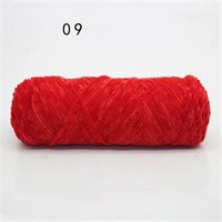 Пряжа плюш велюр шенилл 100гр 120м красный 103442
