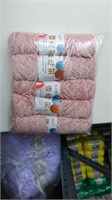 Пряжа плюш велюр шенилл 100гр 120м светлый коралл 103448