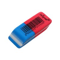 Ластик комбинированный красно-синий скошенный малый 39 х 15 х 6 мм