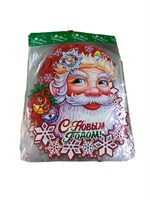 Наклейка на окно Дед Мороз 50*38см  103565