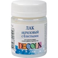 Лак акриловый с блестками 50мл декола  19383