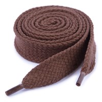 Шнурки плоские д/худи 21мм 140см 4430033 / т.коричневый (№33) 1шт 103915