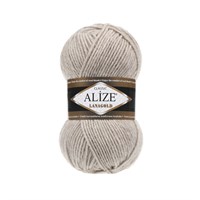 Пряжа Alize lanagold classic 51% акрил/49% шерсть 100гр №152 Бежевый меланж