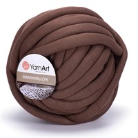 Пряжа YarnArt Marshmallow 37% хлопок/63% полиамид 750гр цвет №905 коричневый 