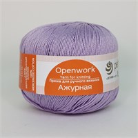 Пехорка Ажурная 100% хлопок 50гр цв. 22 сирень