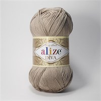 Пряжа Alize Diva 100% микрофибра цв.167 Бежевый