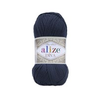 Пряжа Alize Diva 100% микрофибра цв.361 Т.синий