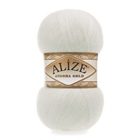 Пряжа Alize Angora gold 80% акрил/20% шерсть 100гр, цв.62 Молочный