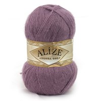 Пряжа Alize Angora gold 80% акрил/20% шерсть 100гр, цв.312 Т.лиловый