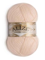 Пряжа Alize Angora gold 80% акрил/20% шерсть 100гр, цв.681 Персик