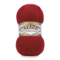 Пряжа Alize Angora gold 80% акрил/20% шерсть 100гр, цв.106 Красный