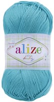 Пряжа Alize Diva Baby 100% микрофибра 100гр, цв.287 Т.бирюза