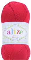 Пряжа Alize Diva Baby 100% микрофибра 100гр, цв.56 Красный