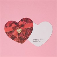 Открытка-мини "Тебе" лента и розы, 7,1 x 6,1см 105129
