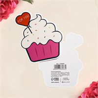 Открытка формовая «Капкейк», 10х8см 105154