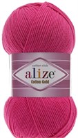 Пряжа Alize cotton gold 55% хлопок/45% акрил №149 Фуксия