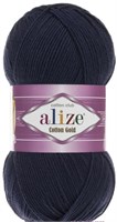 Пряжа Alize cotton gold 55% хлопок/45% акрил №58 Чернильный