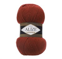 Пряжа Alize lanagold classic 51% акрил/49% шерсть 100гр №36 Терракот