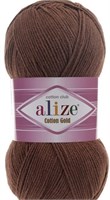 Пряжа Alize cotton gold 55% хлопок/45% акрил №493 Шоколад 106336