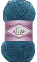 Пряжа Alize cotton gold 55% хлопок/45% акрил №17 Петроль