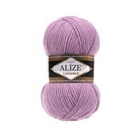 Пряжа Alize lanagold classic 51% акрил/49% шерсть 100гр №505 Пепельно-сиреневый