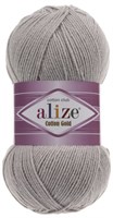 Пряжа Alize cotton gold 55% хлопок/45% акрил №200 Св.серый