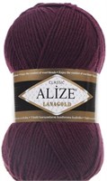 Пряжа Alize lanagold classic 51% акрил/49% шерсть 100гр №495 Свекольный