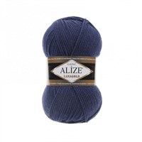 Пряжа Alize lanagold classic 51% акрил/49% шерсть 100гр №215 Черника