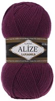 Пряжа Alize lanagold classic 51% акрил/49% шерсть 100гр №307 Слива