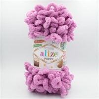 Пряжа Alize Puffy 100% Микрополиэстер 100гр №98, сухая роза