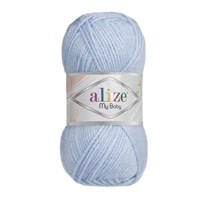 Пряжа Alize My Baby 100% акрил, 50г №40 Голубой