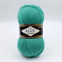 Пряжа Alize lanagold classic 51% акрил/49% шерсть 100гр №477 Изумруд 106290