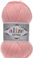 Пряжа Alize Extra 90% акрил/10% шерсть 100гр/220м №363 Св.розовый