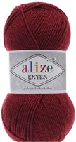 Пряжа Alize Extra 90% акрил/10% шерсть 100гр/220м №57 Бордо