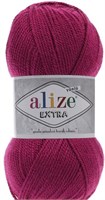 Пряжа Alize Extra 90% акрил/10% шерсть 100гр/220м №48 Т.фуксия