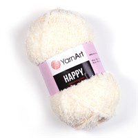 Пряжа YarnArt Happy 100% полиэстер, 100г/175м №771 Молочный