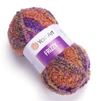 Пряжа YarnArt Frizzy 20% шерсть/77% акрил/3% полиэстер, 150гр/105м №412 фиолет/оранжевый/беж