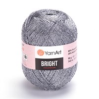 Пряжа YarnArt Bright 80% полиамид/20% люрекс, 90г/340м №235 Стальной 107164