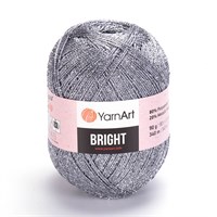 Пряжа YarnArt Bright 80% полиамид/20% люрекс, 90г/340м №235 Стальной