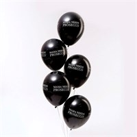 Шар латексный 12" MAMA NEEDS......, пастель, набор 5 шт., цвет чёрный 108065