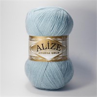 Пряжа Alize Angora gold 80% акрил/20% шерсть 100гр, цв.114 Мята