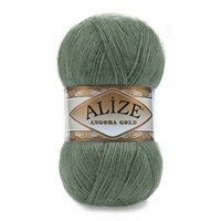 Пряжа Alize Angora gold 80% акрил/20% шерсть 100гр, цв.180 Зеленый миндаль