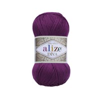 Пряжа Alize Diva 100% микрофибра цв.297 Слива