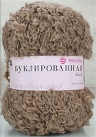Пехорка Буклированная 30%мохер/20%полутонкая шерсть/50%высокообъемный акрил Цв.165 Т.бежевый 109231