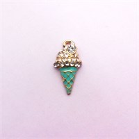 Подвеска Мороженое (зеленый) 1,1*2,1см, 1 шт  109751