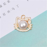 Подвеска Hello Kitty (белый) 2,0х2,3см ,1шт  109777