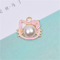 Подвеска Hello Kitty (розовый) 2,0х2,3см ,1шт  109778