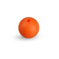 Бусина силиконовая н-р 4 шт. цвет оранжевый 12мм